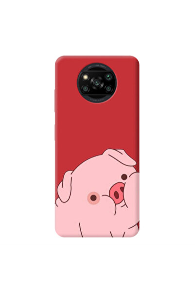 Other Xiaomi Poco X3 /X3 Pro Piggy 1 Red Colored Silicone TPU Θήκη