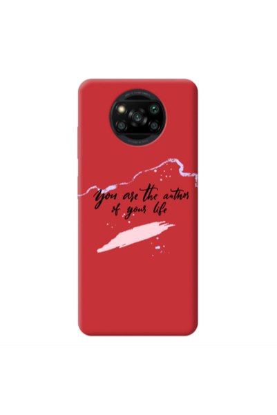 Other Xiaomi Poco X3 /X3 Pro You are the authors Red Colored Silicone TPU Θήκη