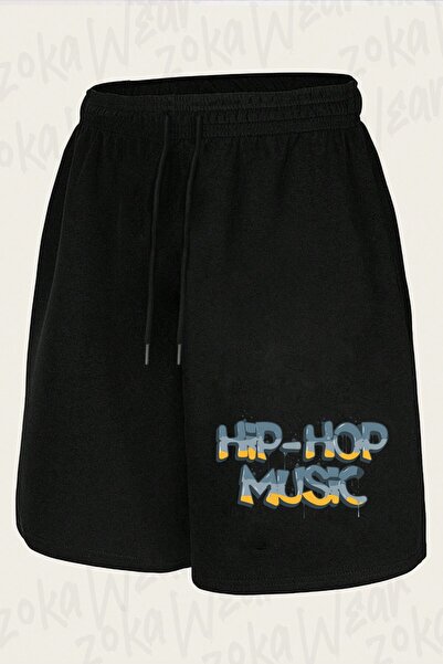 ZOKAWEAR Unisex Hiphop Music Design Printed Shorts