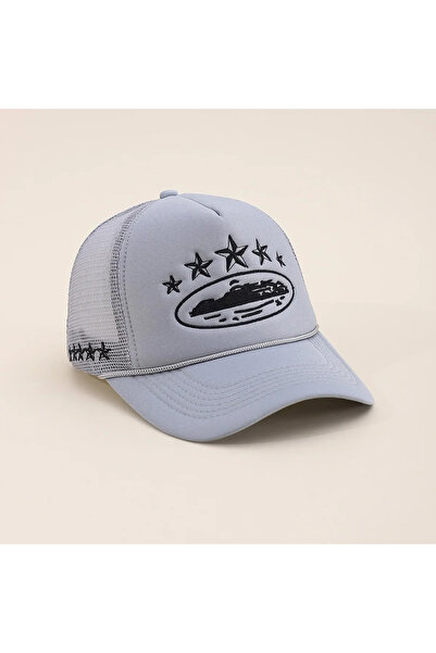 Choice3 55-60cm Five-Star-Gray New Unisex Pentagram Baseball Hats Hip Hop Adj...