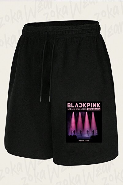 ZOKAWEAR Unisex Black Pink V3 Design Printed Shorts