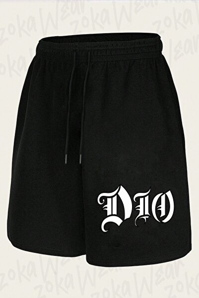 ZOKAWEAR Unisex Logo Ronnie James Dio Design Printed Shorts