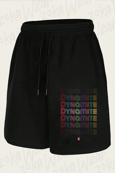 ZOKAWEAR Unisex Bts, Σορτς με στάμπα Dynamite Design