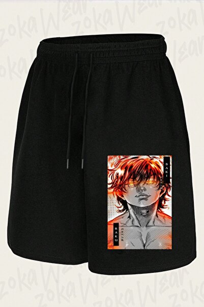 ZOKAWEAR Unisex Fire Hanma Baki Design Printed Shorts