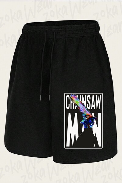 ZOKAWEAR Unisex Chainsaw Man Denji anime Σορτς με στάμπα σχεδίου anime