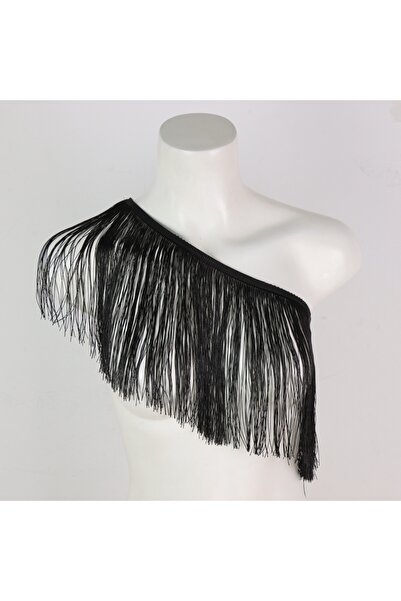 Choice StyleA UYEE Women's Black Halter Top with Tassel Detail Adjustable Ela...