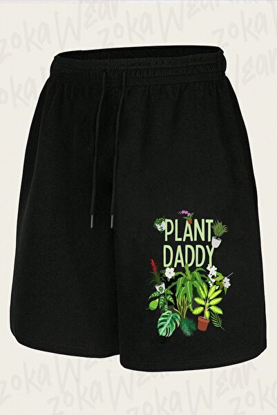 ZOKAWEAR Unisex Σορτς με στάμπα House Plant Daddy Design