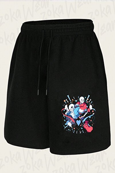 ZOKAWEAR Unisex Undertale Sans V17 Design Printed Shorts