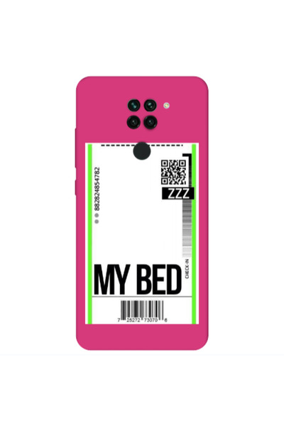 Other Xiaomi Redmi Note 9 My Bed ZZZ Fuchsia Colored Silicone TPU Θήκη