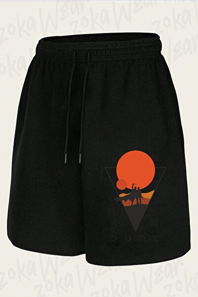 ZOKAWEAR شورت مطبوع بتصميم صحراوي من نوع Dune Arrakis للجنسين