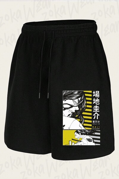 ZOKAWEAR Unisex Tokyo Revengers Keisuke Baji V2 Design Printed Shorts