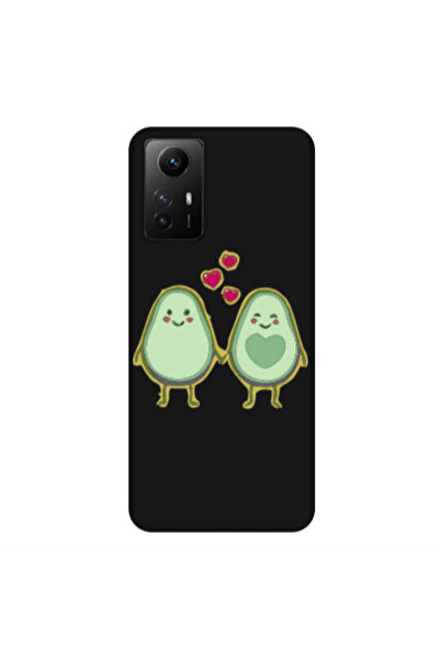 Other Xiaomi Redmi Note 12s Avocados Black Colored Silicone TPU Θήκη