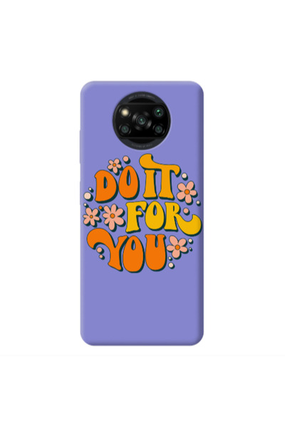 Other Xiaomi Poco X3 /X3 Pro Do it For You Purple Colored Silicone TPU Θήκη
