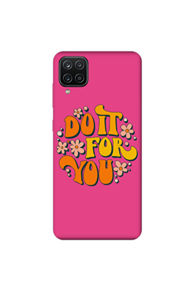 Other Samsung A12 Do it For You Fuchsia Colored Silicone TPU Θήκη