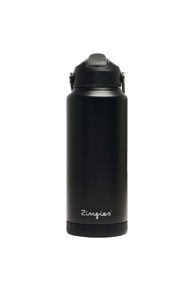 Zingies Λούκα Ανοξείδωτο Παγούρι Νερού 940 ml 32 oz Μαύρο