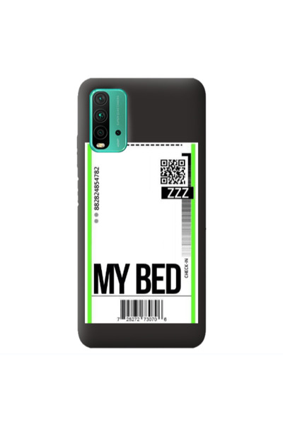 Other Xiaomi Poco M3 My Bed ZZZ Black Colored Silicone TPU Θήκη