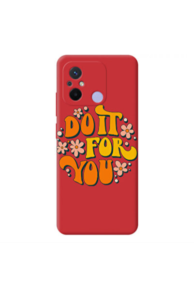 Other Xiaomi Redmi 12C Do it For You Red Colored Silicone TPU Θήκη