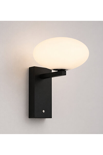 Rothoplast Aplică de perete Aura Black – Design modern cu glob din sticlă opal