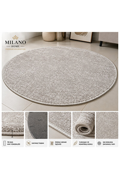 Genel Markalar Plato Yeni Nesil Premium Kaymaz Taban Oval Halı | Makinede Yık...