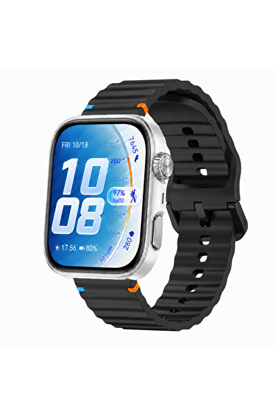 Sneezy Huawei Watch Fit 5 Pro İle Uyumlu Dalga Desenli Tokalı Yumuşak Soft Si...