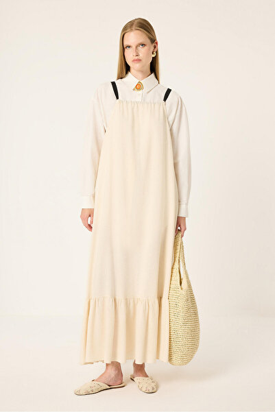 Touché Privé Halter-neck linen dress