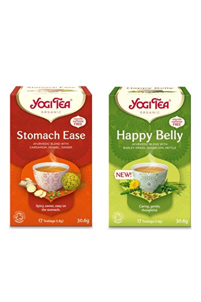 Yogi Tea Pachet Ceai Bio pentru Digestie – Happy Belly și Digestiv