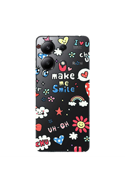Other Xiaomi Redmi Note 13 4G Rainbow flowers Transparent Silicone TPU Θήκη