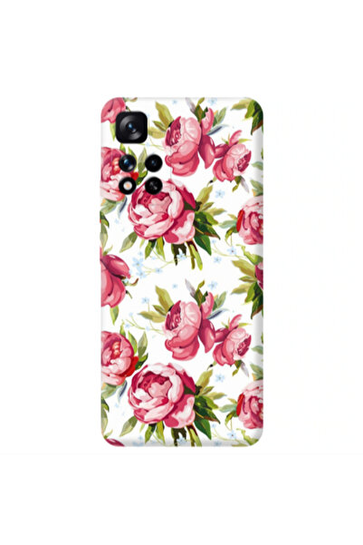 Other Xiaomi Redmi Note 11 Pro 5G Pink Roses Transparent Silicone TPU Θήκη