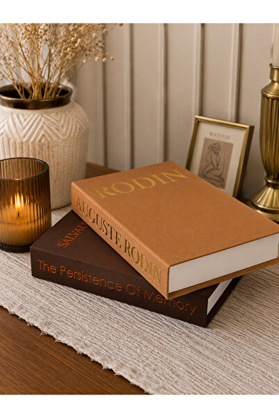 Dezora Home Set of 2 Fabric Decorative Book Boxes – D & Mc Book-Looking Hidden Storage Box
