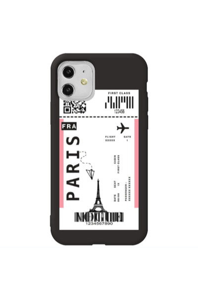 Other Apple iPhone 11 Paris FRA Black Colored Silicone TPU Θήκη