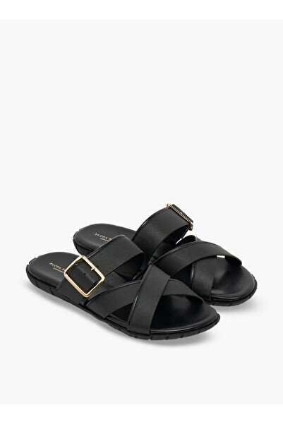 Flora Bella by Shoexpress Women Buckle Accent Cross Strap Sandals