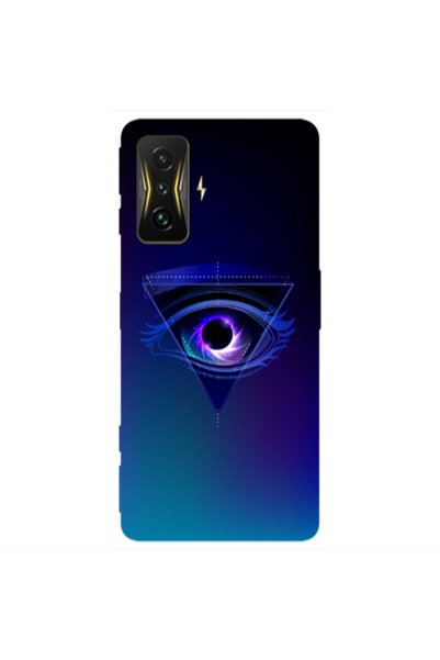 Other Xiaomi Poco F4 Gt Triangular blue eye Transparent Silicone TPU Θήκη