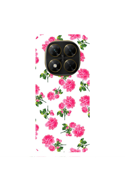 Other Xiaomi Poco X7 Roses White Transparent Silicone TPU Θήκη