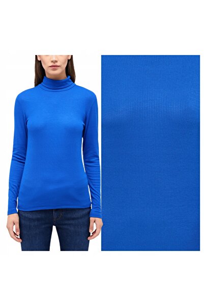 Mustang Bluza dama, Style Anne, Marime S, Albastru, Regular Fit, Bumbac, Desi...