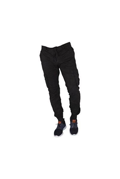 Privato Enos Jeans JR1110-9 Ανδρικό Παντελόνι Cargo Μαύρο -