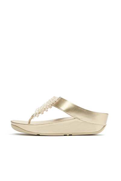 Fitflop Rumba Metallic Beaded Toe Post Sandals For Womens
