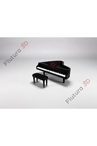 Flutura 1:18 Ölçek Minyatür Piyano Takımı – Diorama Dekor Aksesuarı