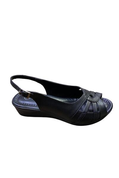 KORKMAZ Women's Wedge Heel Full Orthopedic Summer Sandals