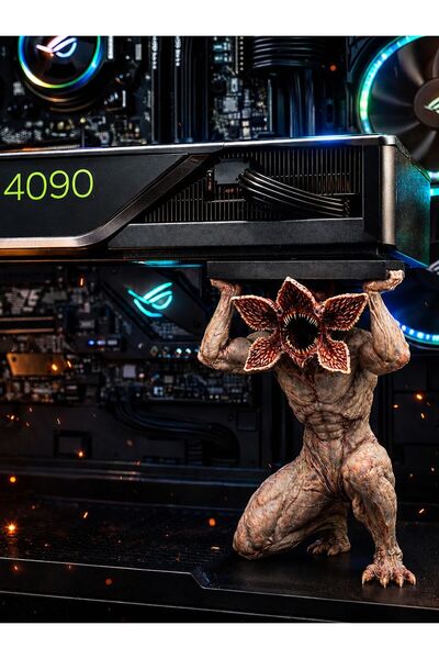 SEKO COMPANY Renkli Demogorgon Figürlü Ekran Kartı Destek Standı – GPU Sarkma...