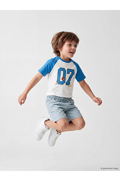LC Waikiki Rmz Gi̇yi̇m Farkiyla Boys' Shorts with Drawstring Waist and Laces