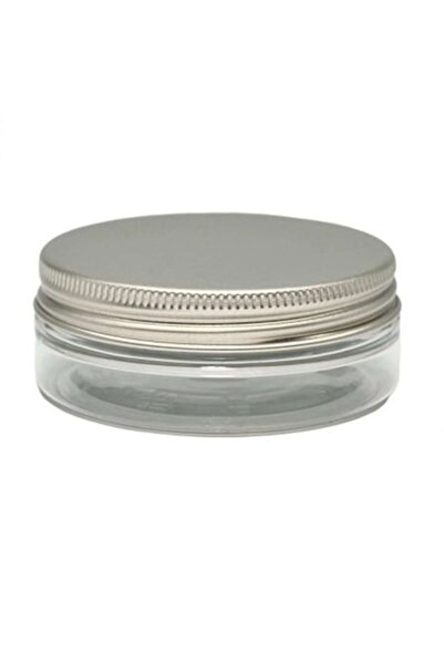 OEM Recipient cosmetic, cutie transparentă, capac din aluminiu, 50ml
