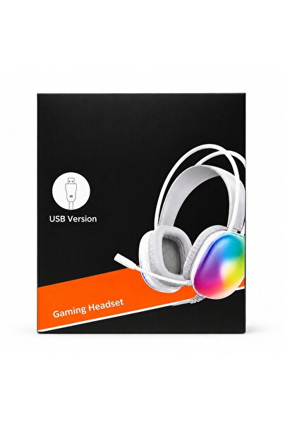 thekam USB RGB Oyuncu Kulaklığı Mikrofonlu Gaming Headset Bilgisayar Laptop P...