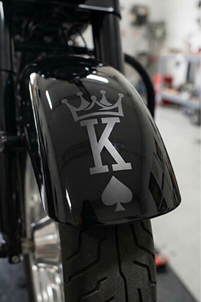 Yalıgraf Reklam Tabela King of Spades Motor Fender Sticker Motorcycle and Veh...