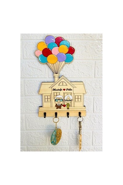 Empressco Şık Duvar Dekor ve Anahtarlık Askısı, 20x32 cm, Ev ve Ofis İçin Tas...