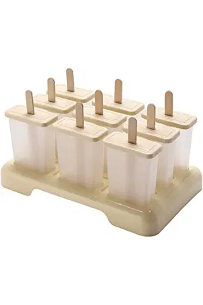 Arabest 6 Cavity Popsicle Mold, Reusable Plastic Ice Cream Maker, For Homemad...