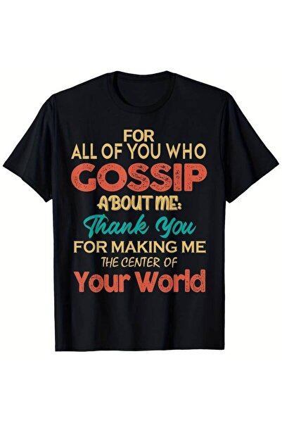 2mcup You Gossip My Funny Graphic Art Humor Joke Introduction T-shirt Round S...