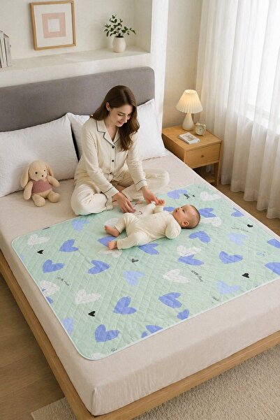 Generic 1 Pack Cotton Waterproof Bed Pad 80x120cm Washable Reusable Absorbent...