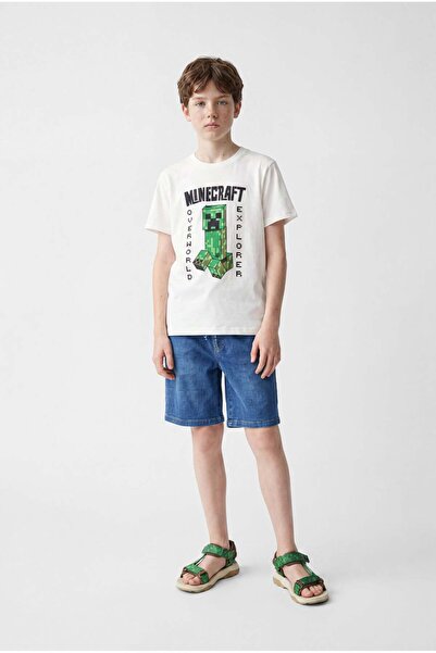 PAULMARK Boy's Tie-Waist Denim Shorts