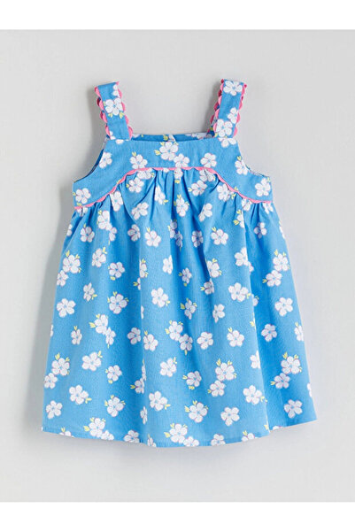 LC Waikiki Girl's Floral Linen Blend Dress