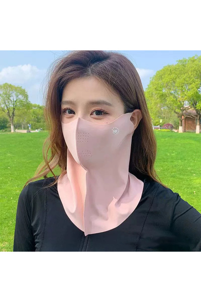 Choice3 Pink Women Sunscreen Veil Summer Neck Face Mask UV Protection Breatha...